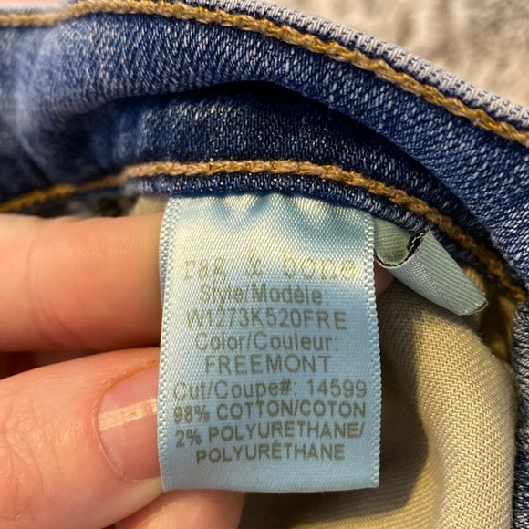 Rag & Bone Diva Jean in Freemont Hi Rise Light Wash Skinny Fit Stretch Jeans 27 - Picture 13 of 16